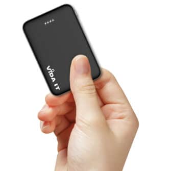Vida IT vPow Mini Power Bank 5000mAh Battery Pack for Heated Vest Jacket, Portable Charger for iPhone Android Phones