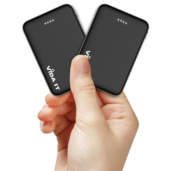 Vida IT 2-Pack Mini Power Bank 5000mAh Battery Pack for Heated Vest Jacket, Portable Charger for iPhone Android Phones
