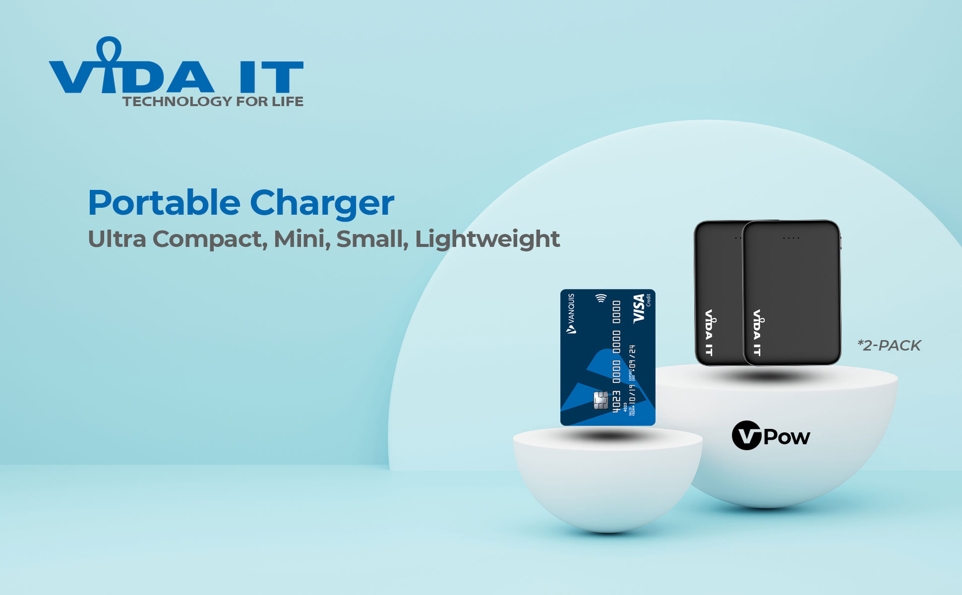 vida it 2 pack power bank battery pack for heated vest jacket iphone samsung portable charger 5000mah